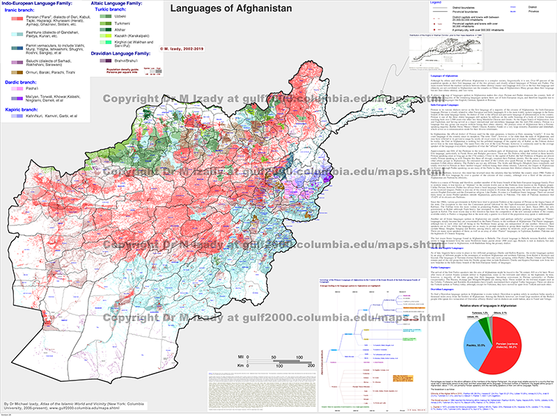 Afghanistan, Languages (detailed)