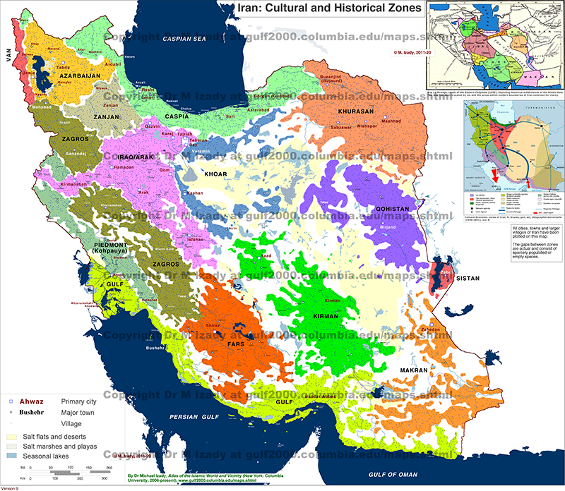 Iran Cultural and Historical Zones