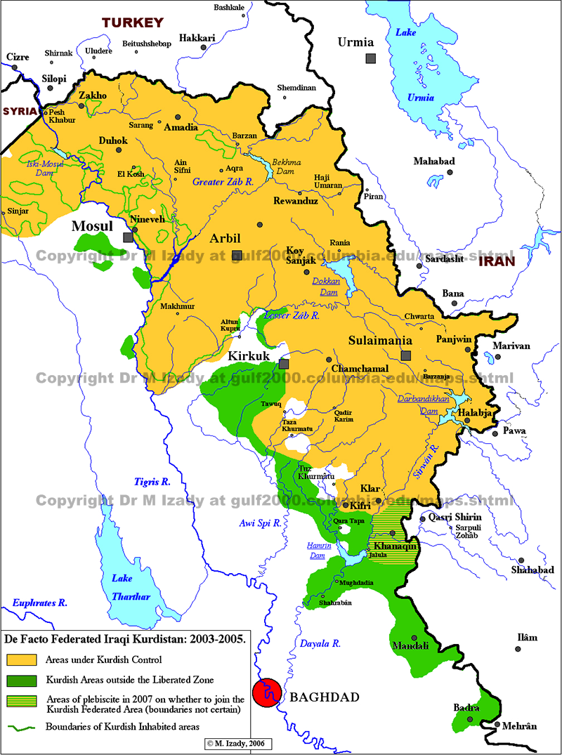 Kurdish Regions of Iraq: Political Status in 2005