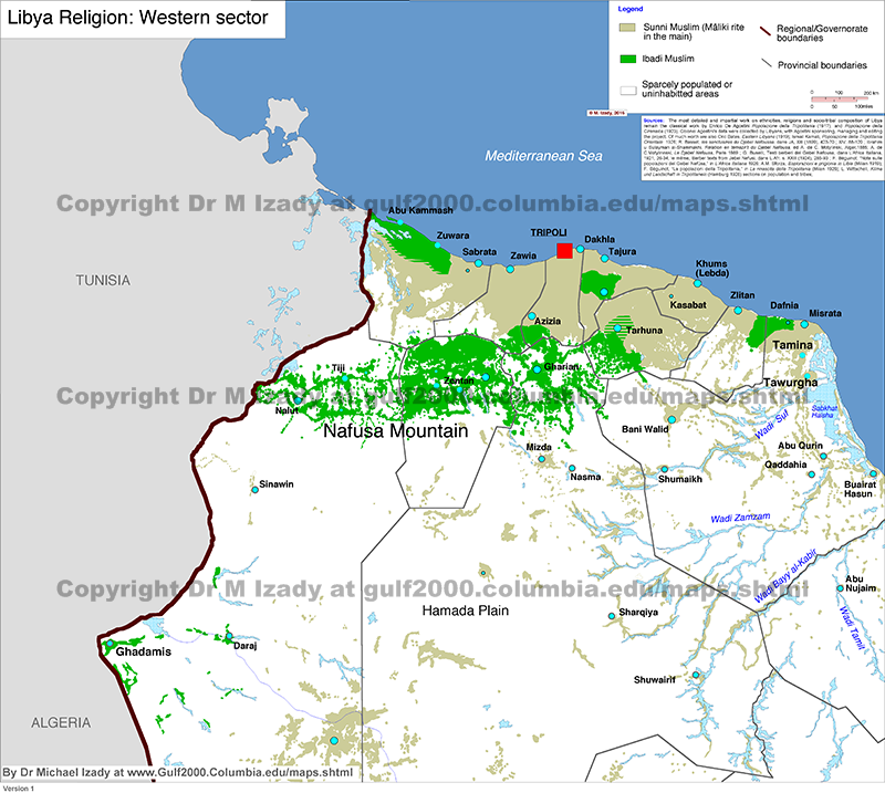 Libya Religion, Western Sector