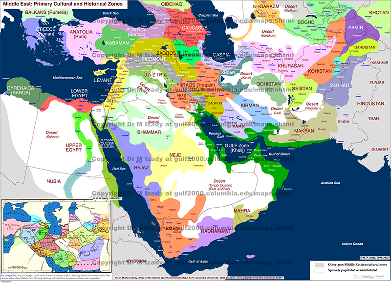 Middle East Cultural and Historical Zones