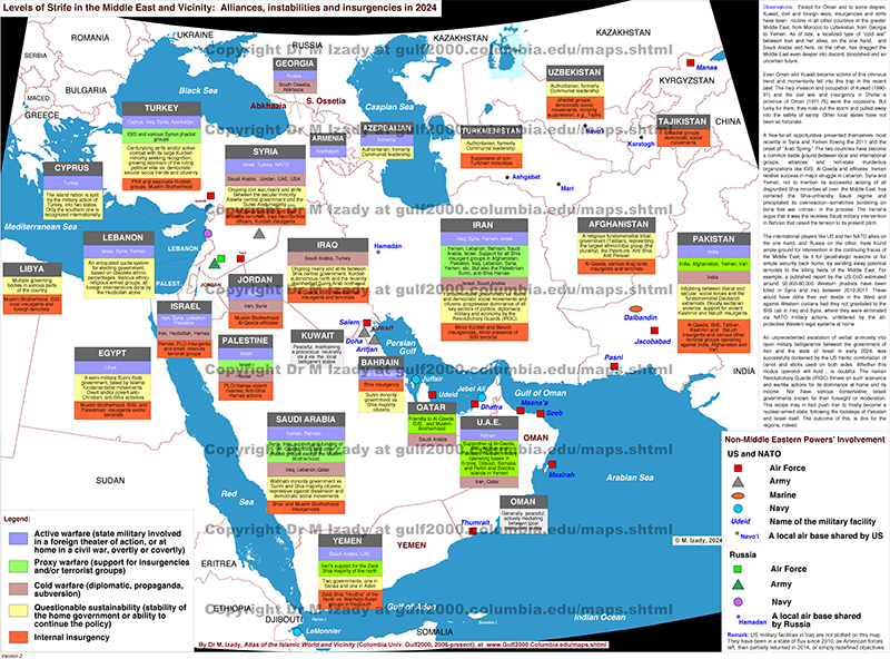 MidEast, strife and instability, 2024