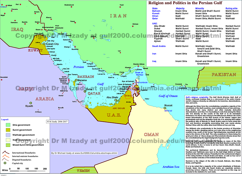 Religion and Politics in the Persian Gulf, 2017