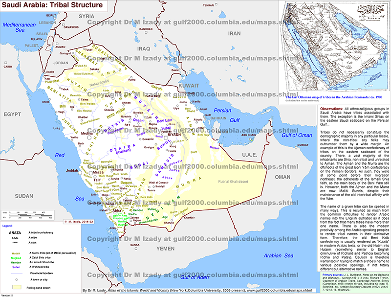 Saudi Arabia Tribes and Tribal Composition