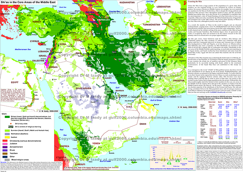 Shias in the Core Areas of the Middle East