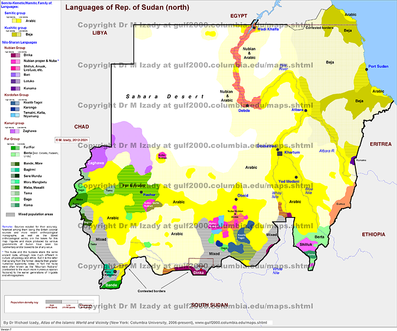 Sudan (North), Languages