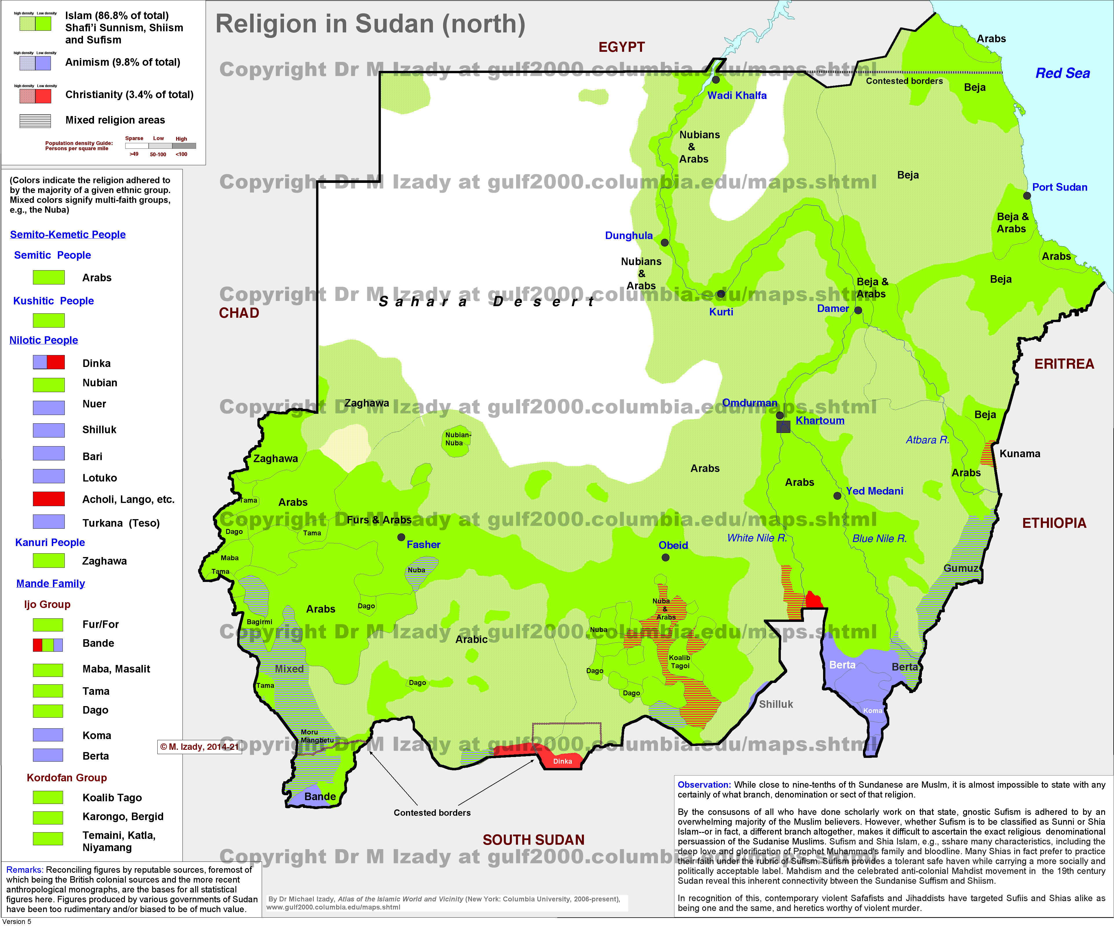 Sudan (north) Religious Composition