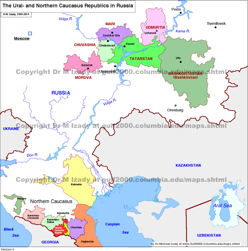 The Republics in the Urals and Northern Caucasus